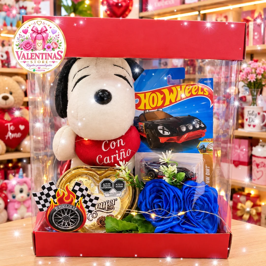 CAJA HOTWHEELS SNOOPY