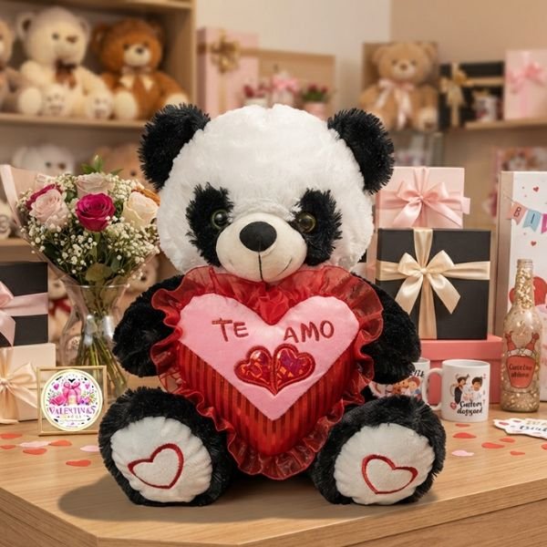 PELUCHE OSITO PANDA TE AMO